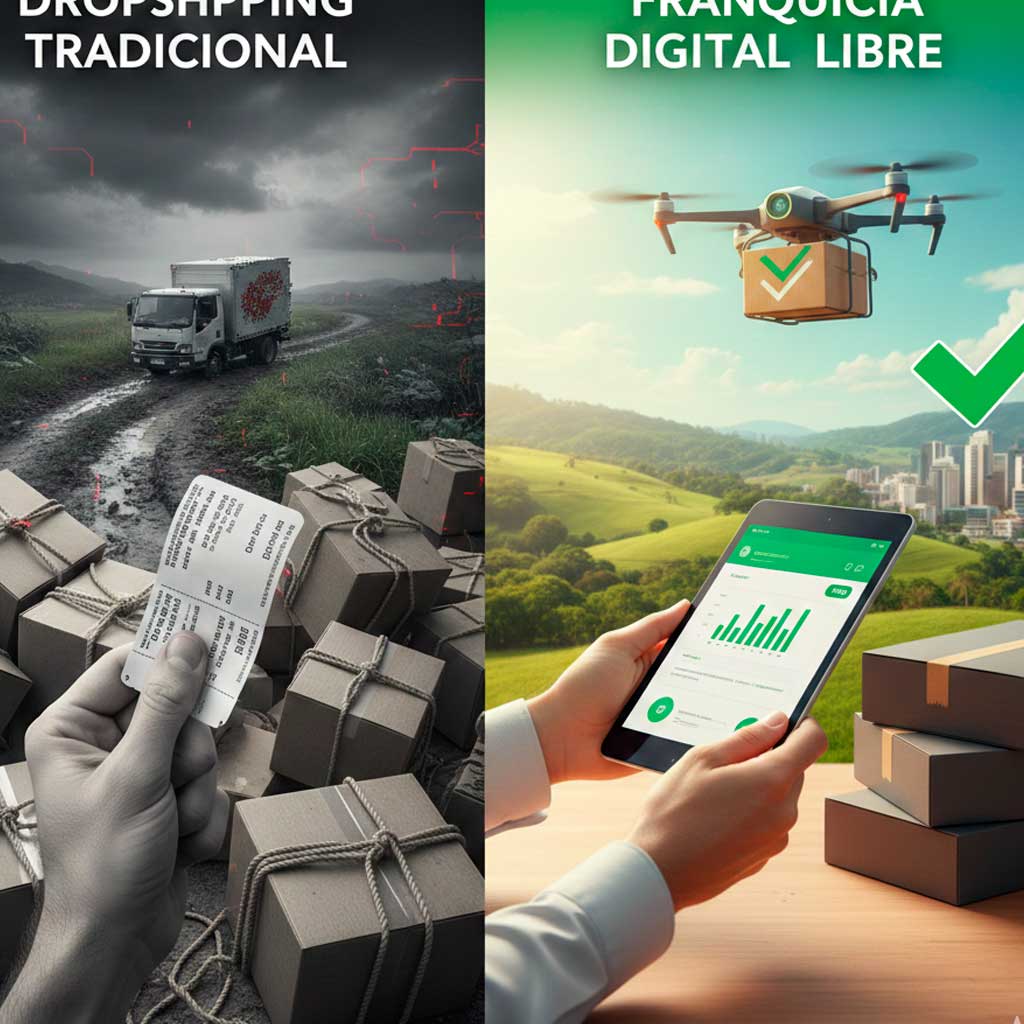 Por qué la Franquicia Digital Libre es mejor que el Dropshipping en Colombia